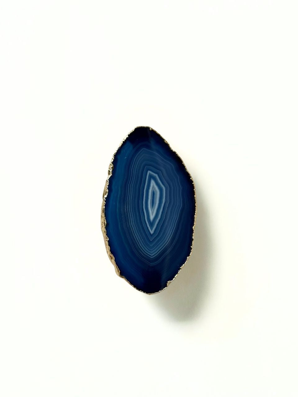 Pingente Agata Azul Ouro Semijoia