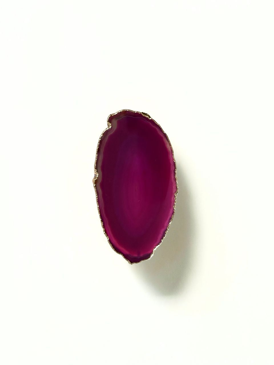 Pingente Agata Rosa Ouro Semijoia
