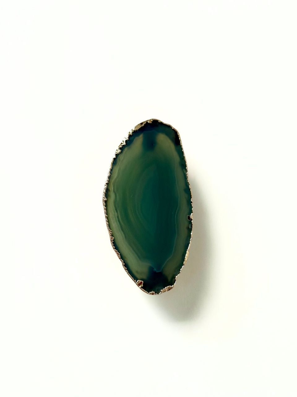 Pingente Agata Verde Ouro Semijoia