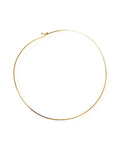 Colar Choker Aro Fino Fechamento Engate Ouro Semijoia