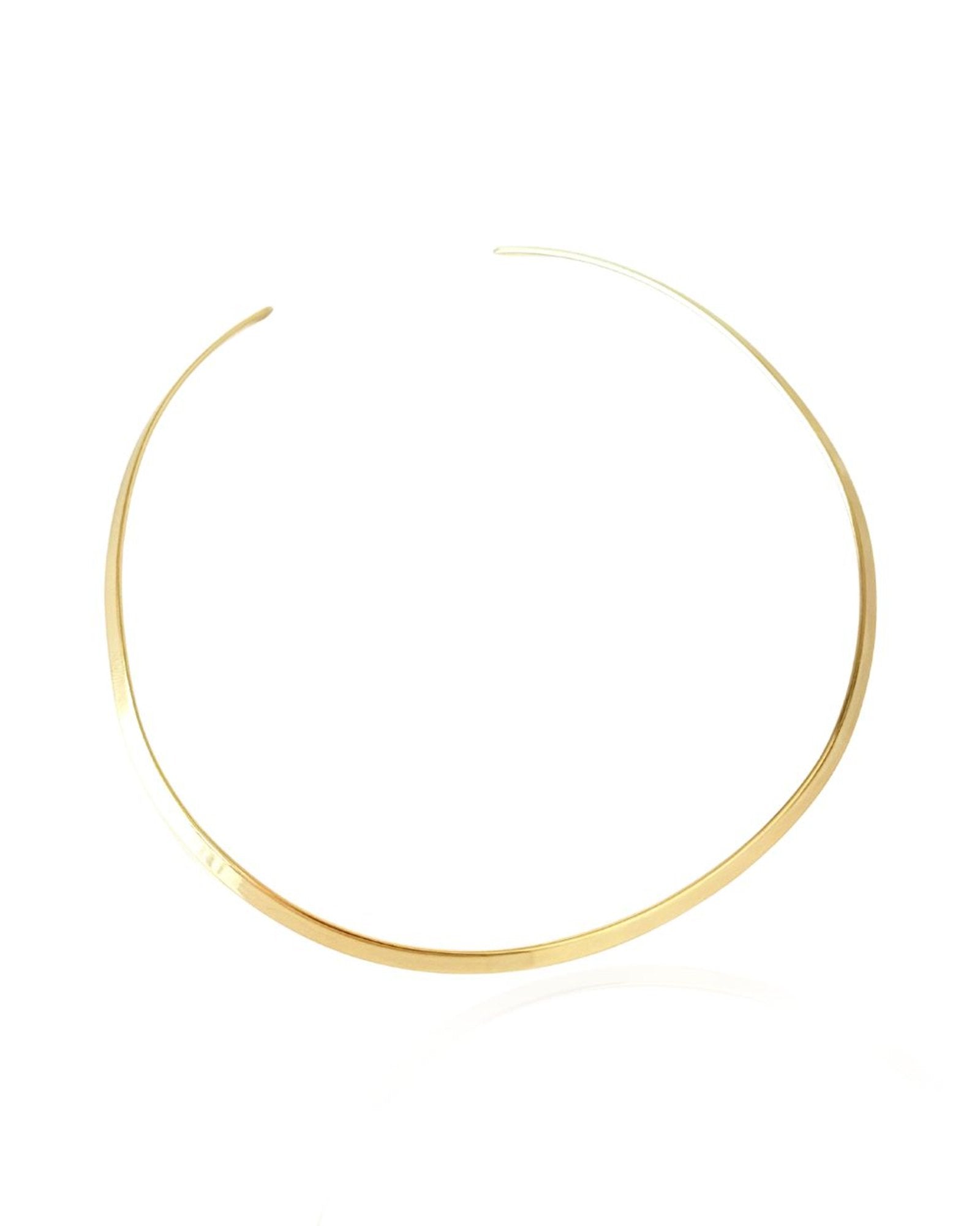 Colar Choker Aro Liso - ouro semijoia