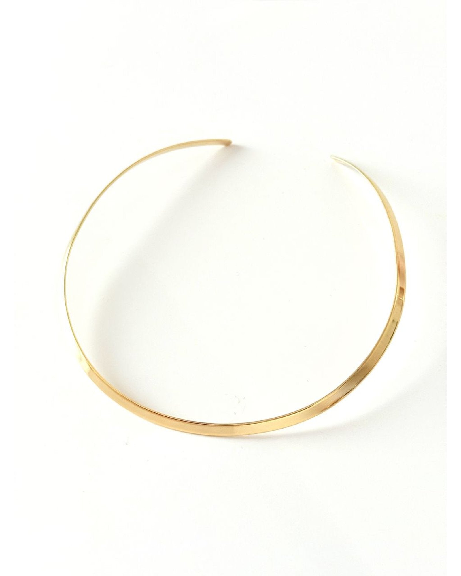 Colar Choker Aro Liso - ouro semijoia