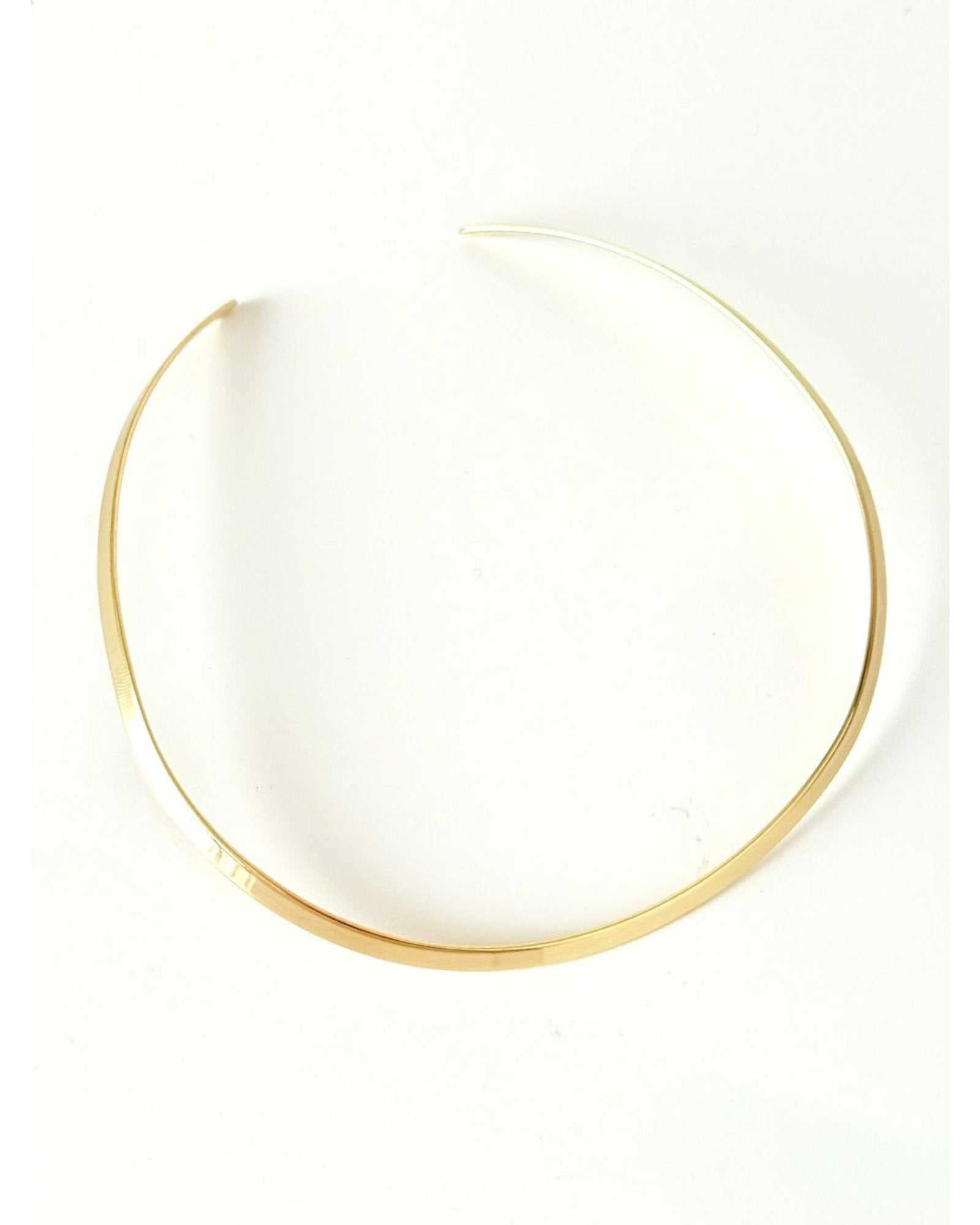 Colar Choker Aro Liso - ouro semijoia