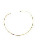 Colar Choker Aro Tubinho - ouro semijoia