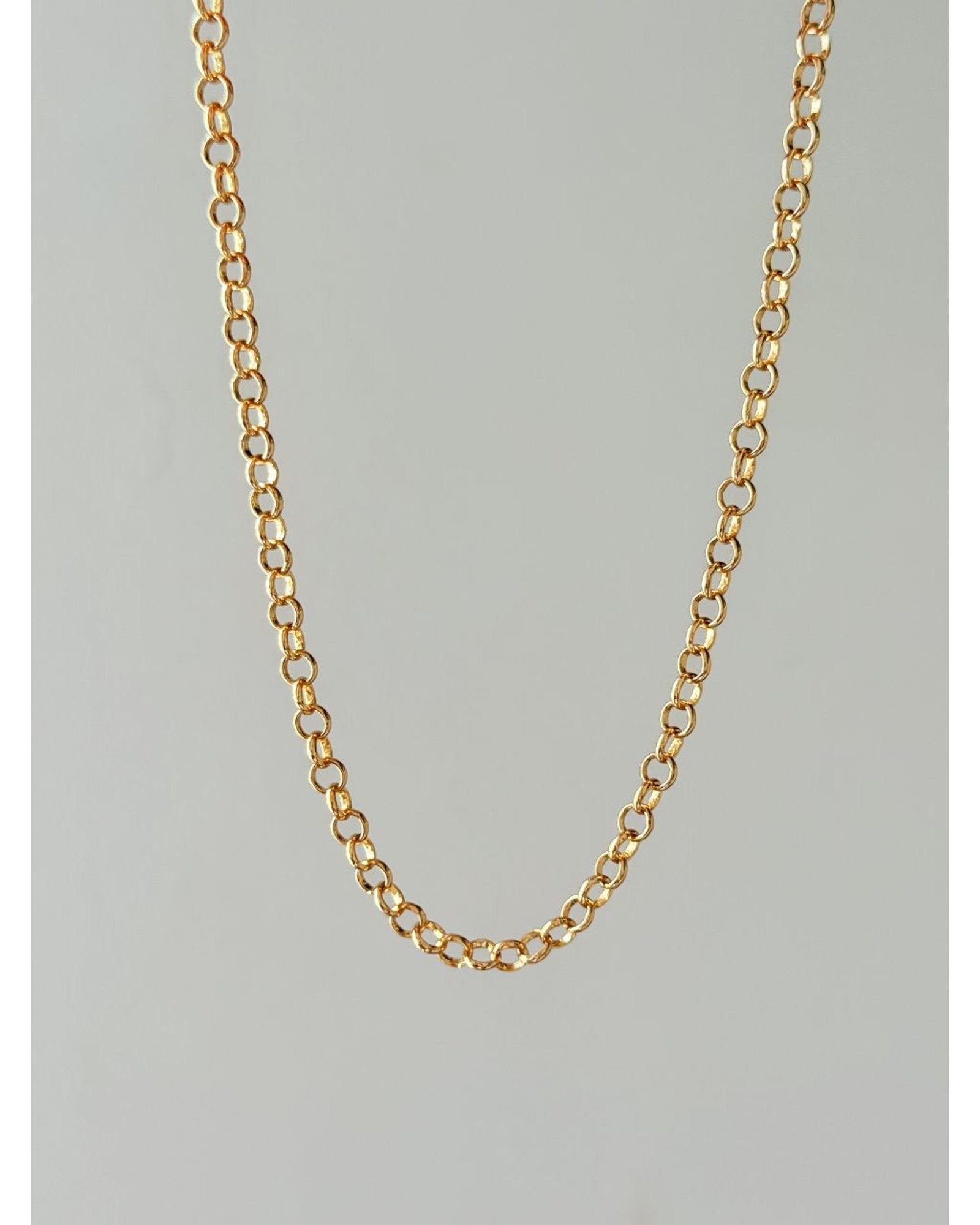Colar Choker Elo Português folheado em ouro 18k