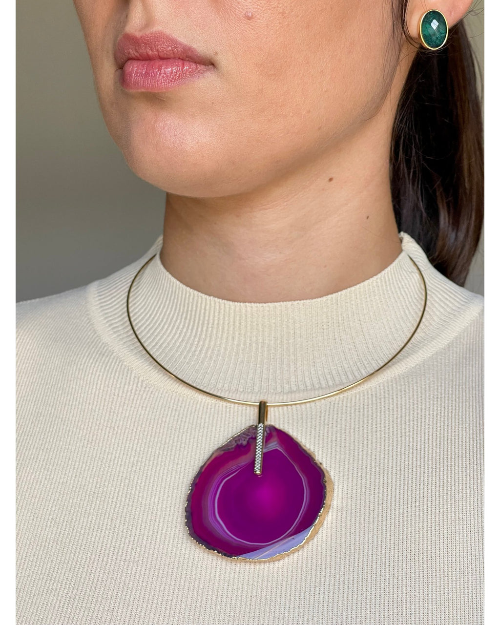 Colar Choker Aro Fino Fechamento Engate Ouro Semijoia