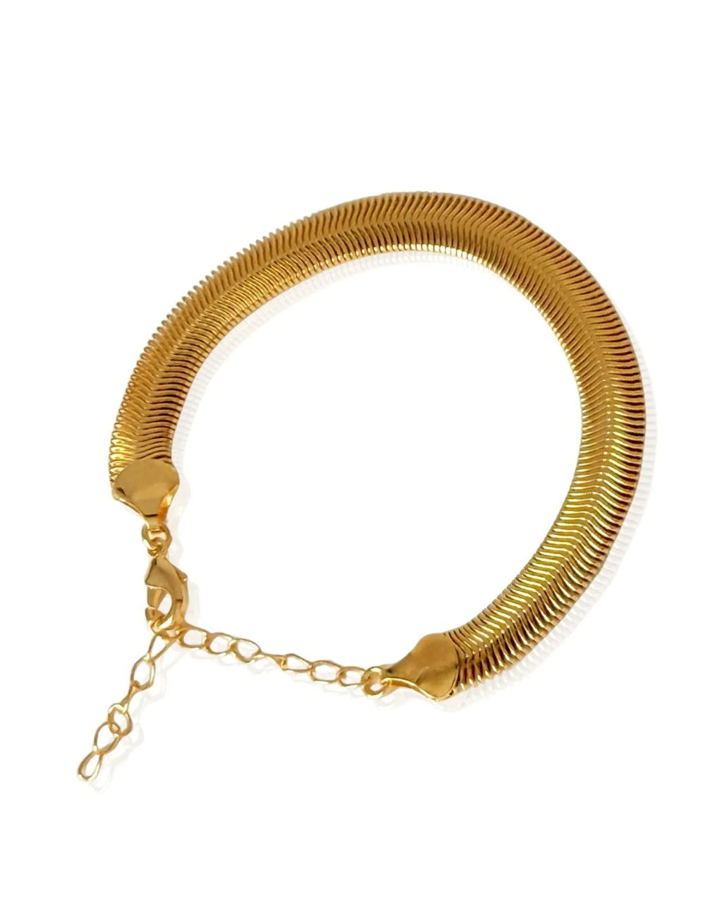 Pulseira de Malha 8mm folheado em ouro 18k